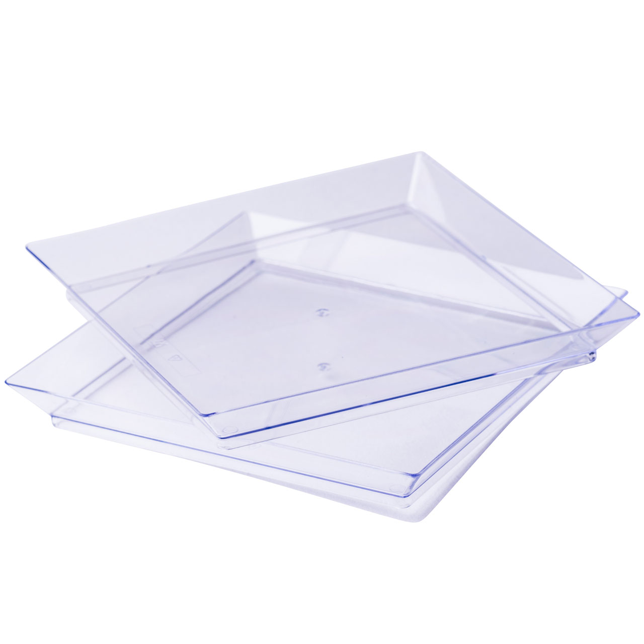 Mini posudica, četvrtasta, 13.0x13.0x1.6cm, prozirna